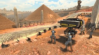 T-45 & CYBER SOLDIERS EGYPTIAN CITY DEFENSE vs 6,000,000 ORCS - Ultimate Epic Battle Simulator 2