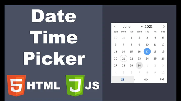 Input date and time in HTML and Javascript || (flatpickr.js)