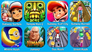 Subway Surf,Temple Run 2,Subway Surf City,Subway Princess,Minion Rush,Jumanji,Bus Rush,Street Rush screenshot 2