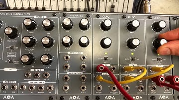 Triple QLFO the Dr. wiggles on the AQA ElektriX Quadratur LFO