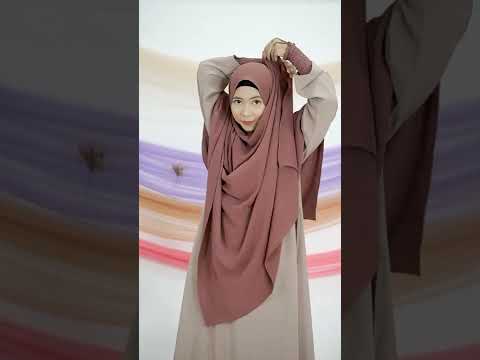 cara pakai pashmina syar'i mecca. tutorial how to apply pashmina mecca by hijab hayuri.