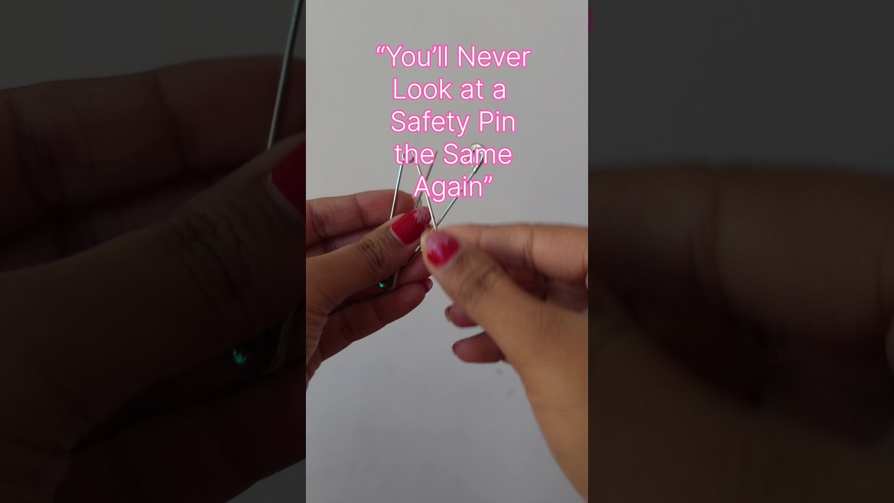 Safety pin hack✨️🎀 