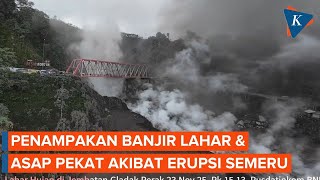 Download Lagu Penampakan Udara Banjir Lahar dan Asap Pekat Erupsi Semeru MP3