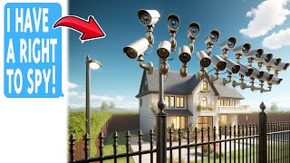 Neighbor Installs 12 Spy Cameras Pointed At My House, Legally Reprimanded & Ordered To Remove Them!