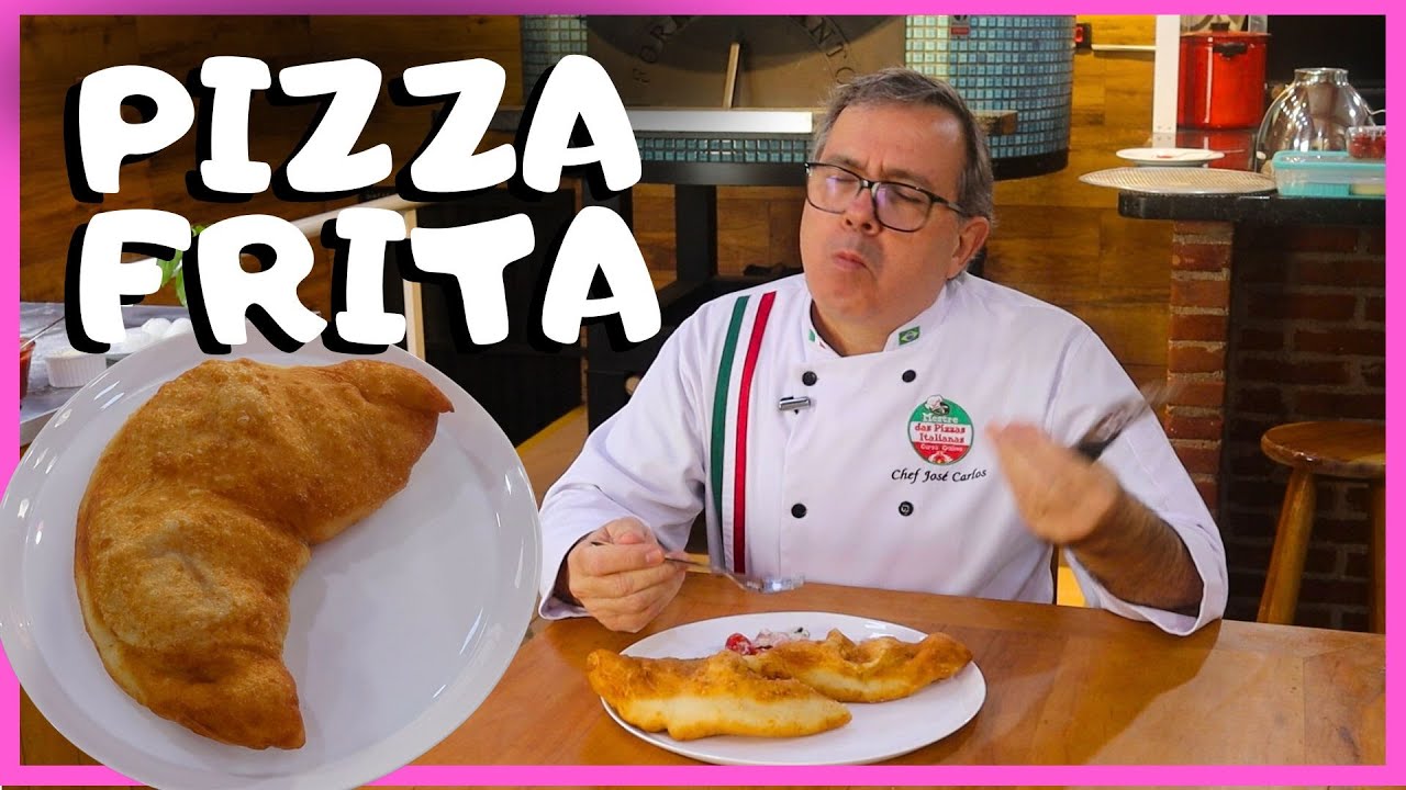 Pizza Frita fechada sequinha e cremosa! À moda Italiana!