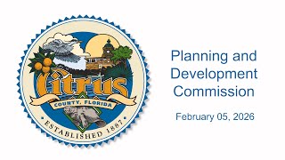 Planning and Development Commission Board - February 05, 2026