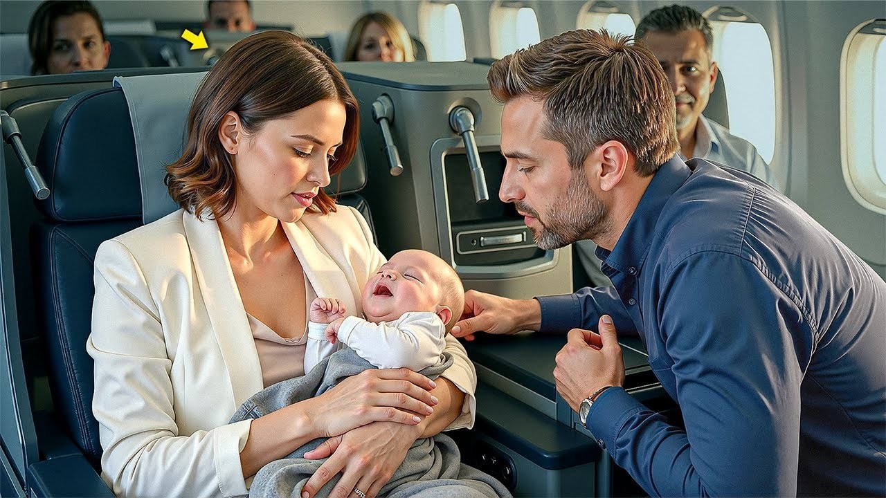 BEBÉ LLORABA SIN PARAR EN PRIMERA CLASE    PERO LA REACCIÓN DEL PADRE SOLTERO CAMBIÓ TODO