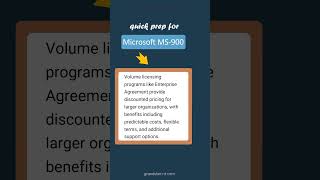 Microsoft 365 Volume Licensing - MS-900