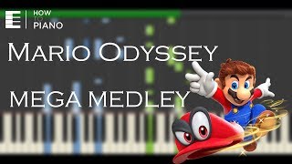 Mario Odissey Mega Medley | Piano Tutorial [Synthesia] by HowToPiano