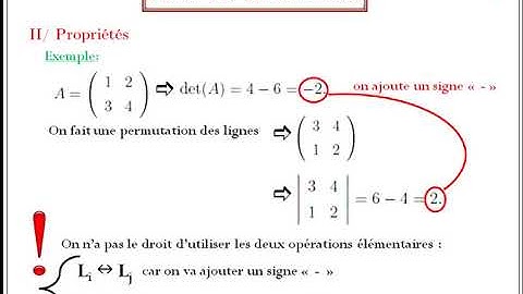 Déterminants - Partie 2 ( Propriétés )