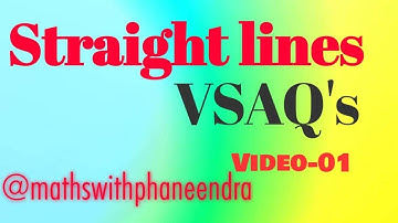 Straight lines VSAQ