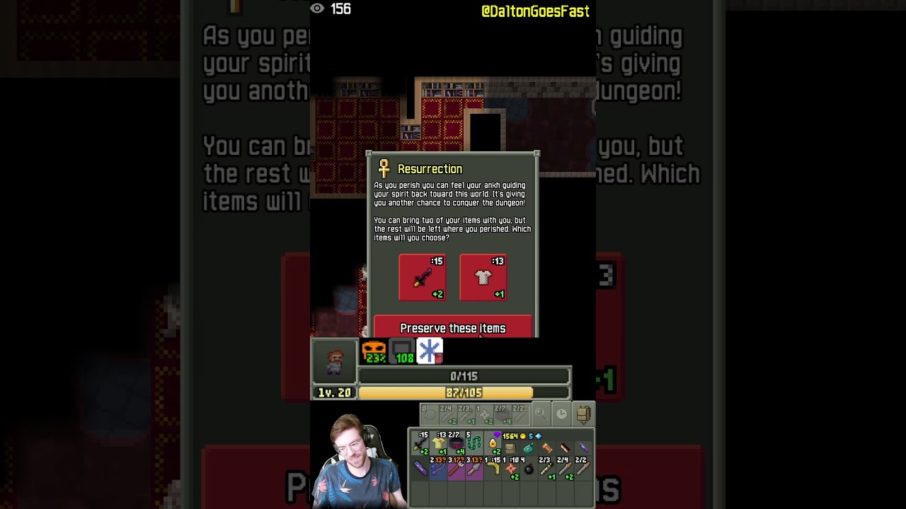 0 To 100 REAL QUICK GAME OVER In 1 Short Daltongoesfast On YouTube Twitch Pixeldungeon