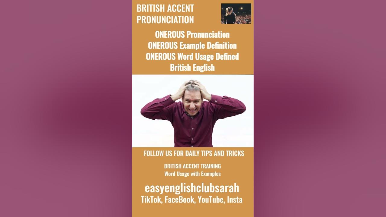 Onerous pronunciation onerous examples onerous definition onerous word