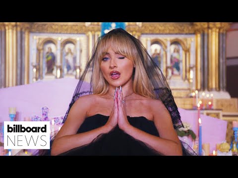 Sabrina Carpenter's "Feather" Music Video Causes Priest To Be Removed | Billboard News