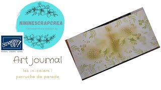 Stampin up #35 : Art journal... perruche parade