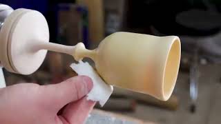 Wood Turning a Log into a Goblet - Short Version