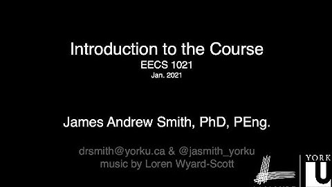 Class: Introduction to EECS 1021 (Winter 2021)