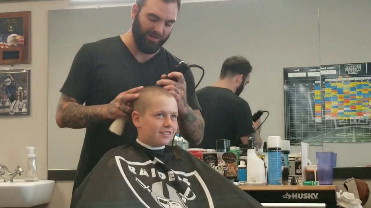 Kid learns its never good to lose a bet to your barber