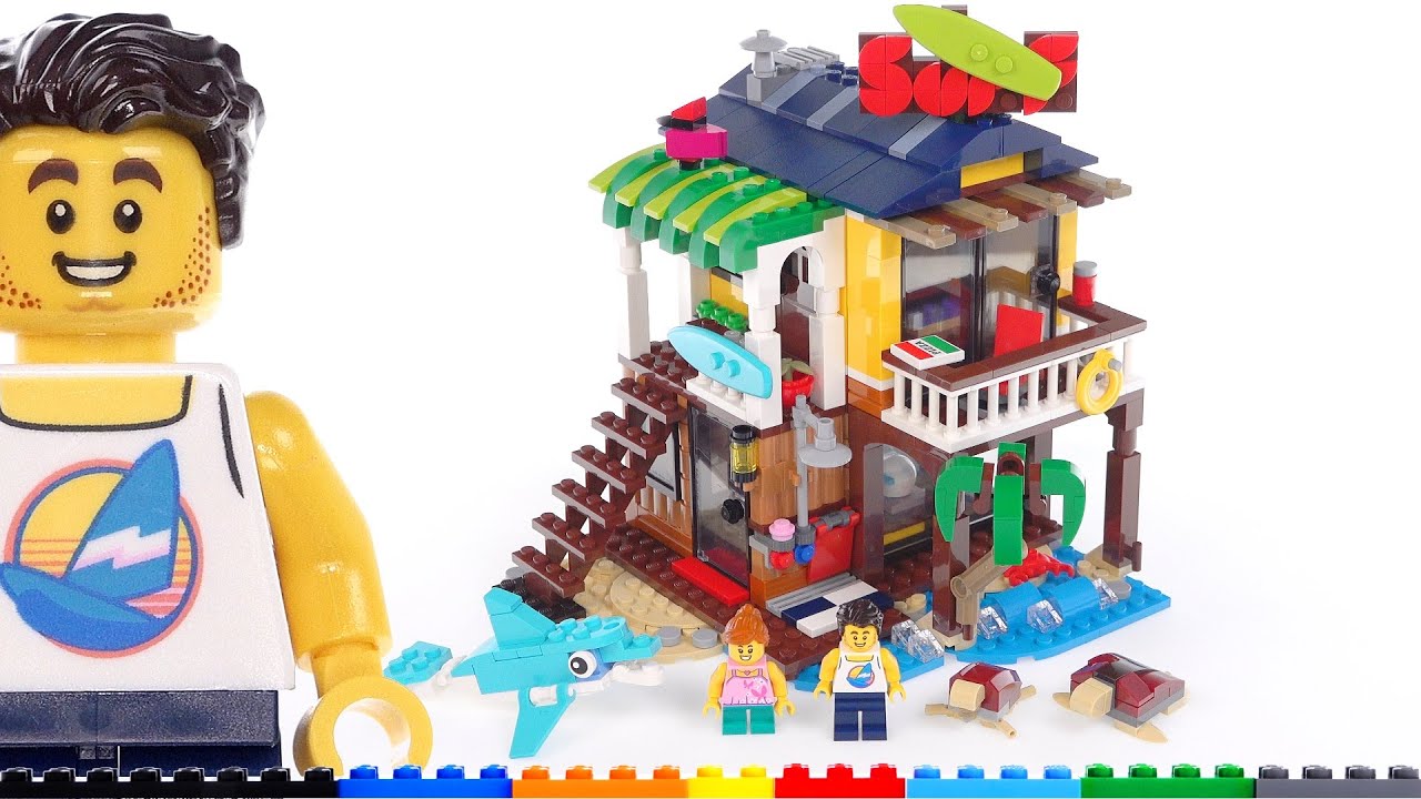 LEGO Surfer Beach House 31118 review! A 3-in-1, but mostly just 1 - YouTube