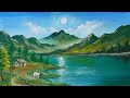 Simple landscape painting for beginners