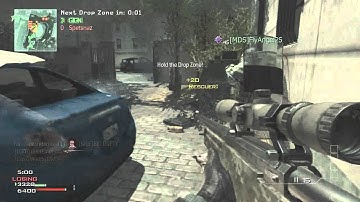MW3 4 man quickscope clutch and blind no scope