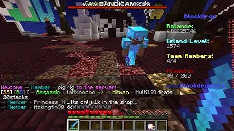 BlockDrop Hackers! #10 [xwarriosx1] Enjoy ban! (Skyblock)!