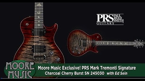 Demo of PRS Mark Tremonti Signature Guitar Charcoal Cherry Burst