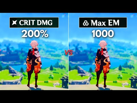 Crit vs EM!! Best Build for Kazuha ? [ Genshin Impact ]