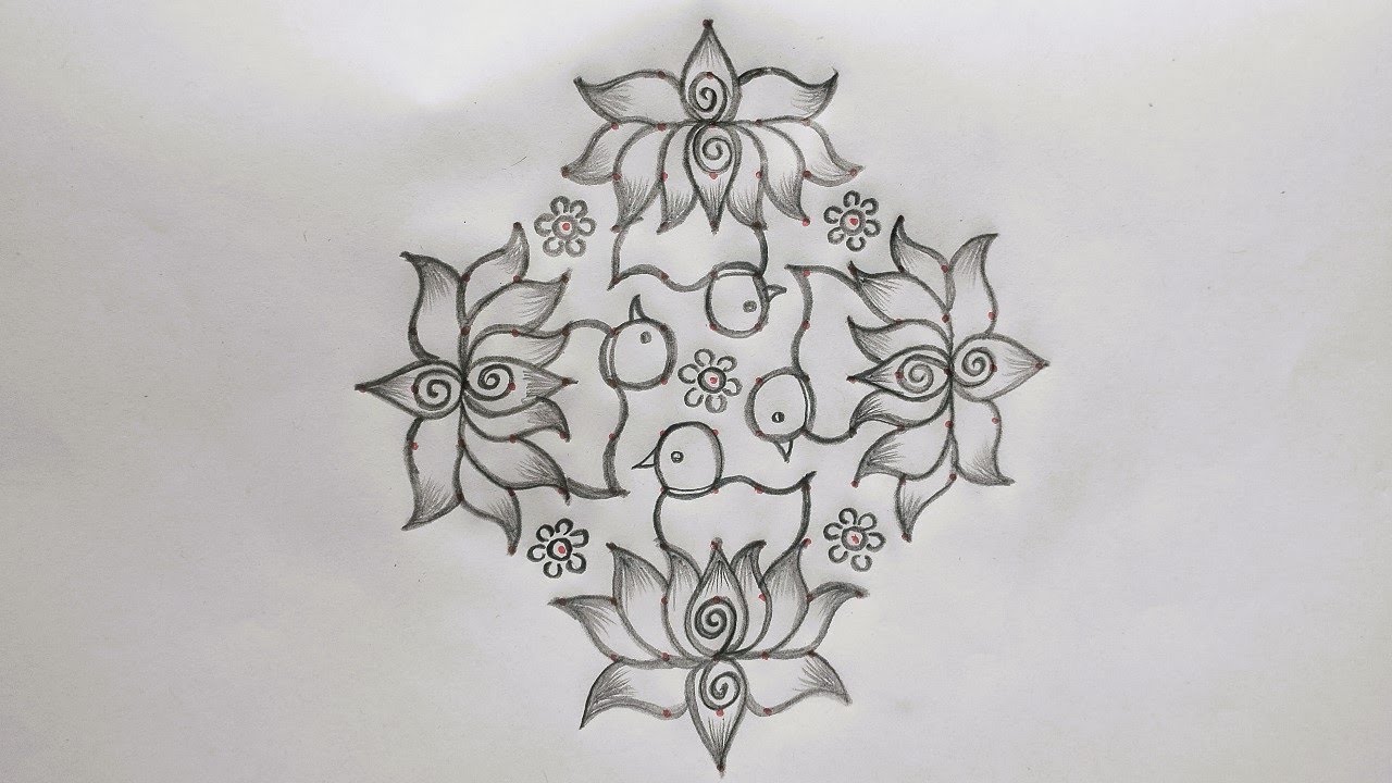 Chukkala Muggulu | Dhanurmasam Muggulu | Sankranthi Muggulu | Bhogi Muggulu