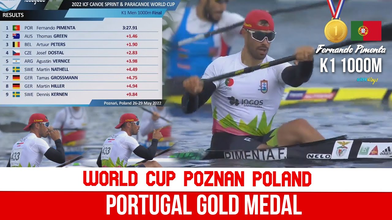 Финал A среди мужчин на 1000 м | Фернандо Пимента, чемпион | Кубок мира в Познани, Польша, 2022