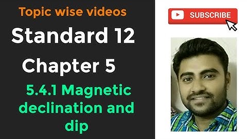 NCERT Physics class 12 chapter 5 5.4.1 MAGNETIC DECLINATION AND DIP ANGLE