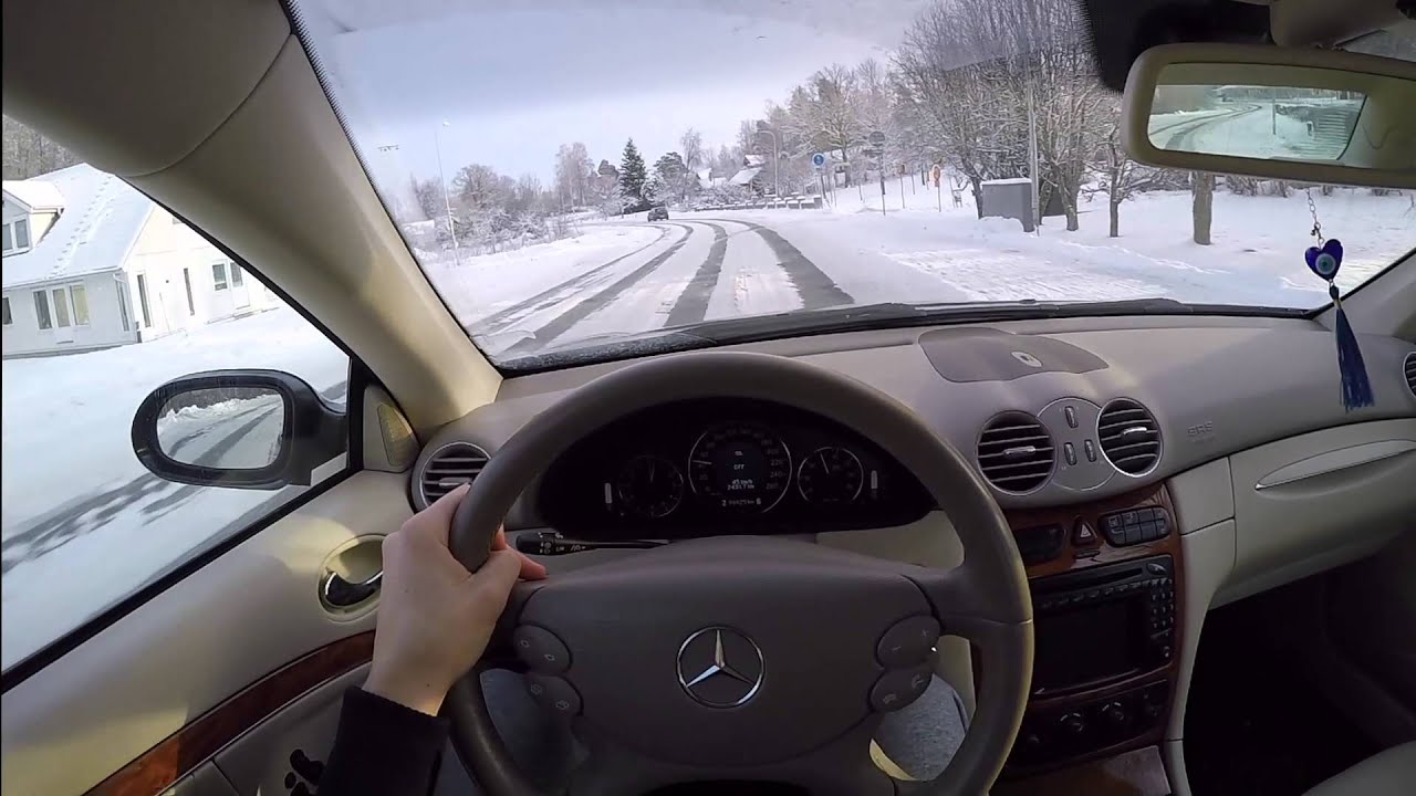 Mercedes CLK 200 (C209) POV/drift test drive acceleration swedish