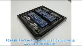 P6 67 P8 P10 P16 Outdoor Front Service LED Display Module