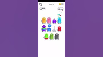 Color Hoop Stack Puzzle Level 92 Walkthrough Solution iOS/Android