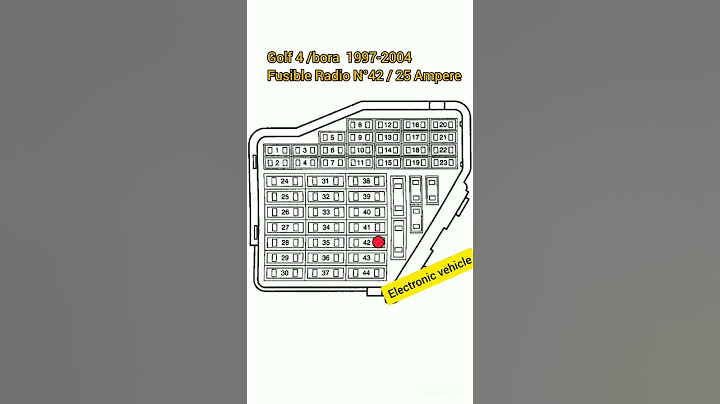 VW Golf 4 Fusible Radio N° 42/ 25 Ampere