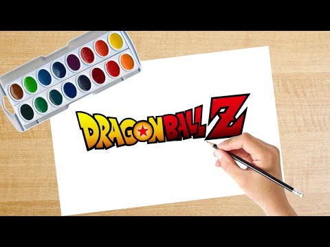 Drawing dragon ball z Logo || drawing dragon ball z characters || how to draw dragon ball z