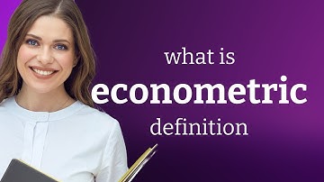 Econometric • what is ECONOMETRIC meaning