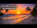 Maldives Golden Hour | 4K Living Wallpaper | Pink Sunset & Moonrise 🌅🌙