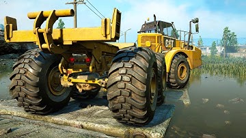 SnowRunner Caterpillar 745c - Cargo Container Delivered ( Gameplay No Commentary Part 14 )