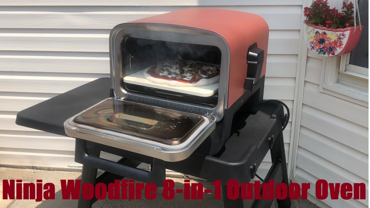  Ninja OO101 Woodfire 8-in-1 Outdoor Oven, Pizza Oven