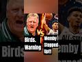 Larry Bird BEGGED Today’s NBA to Compete 😳… Only Wemby Listened #larrybird #wemby #wembanyama #nba