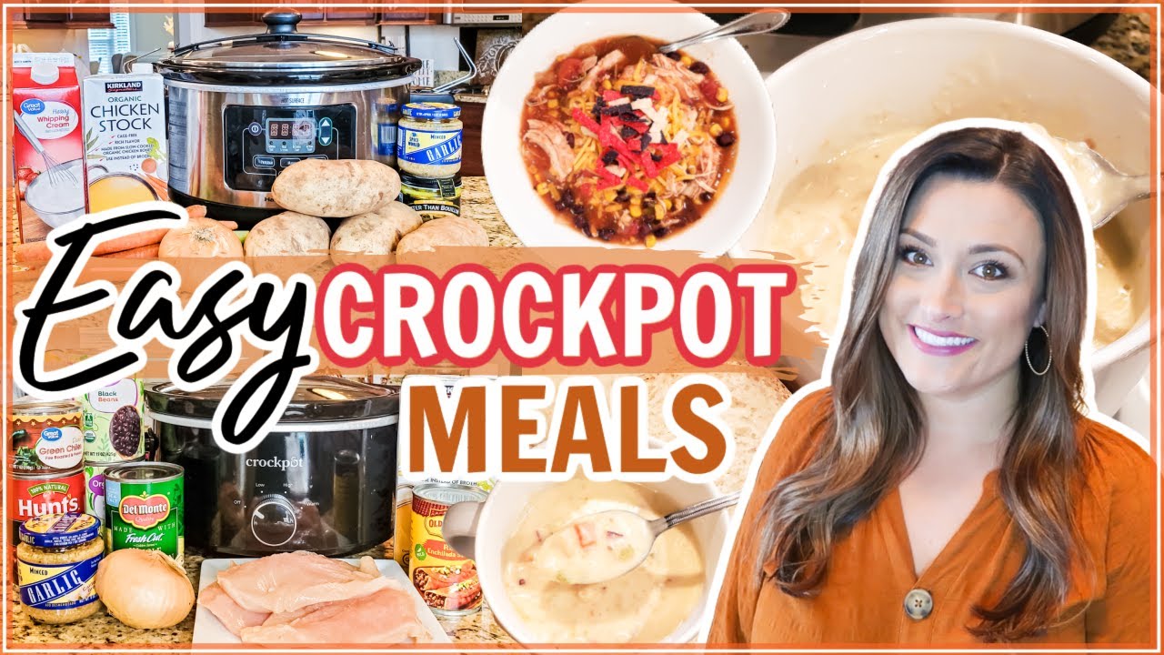 EASY CROCKPOT DINNERS | COZY SLOW COOKER MEALS | EASY CROCK POT RECIPES ...