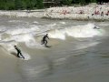 Surfen auf der Reichenbachwelle in München  Juni 2010