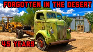 Will it run after 40+ years? 1941 Ford COE abandoned in the desert first start