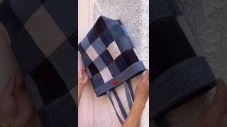 sewing diy a denim tote bag from old jeans #totebag #wandeeeasysewing #jeansbag#oldjensreuseideas