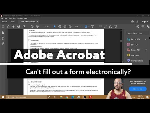 Video: De ce nu funcționează umplerea și semnarea în Adobe?