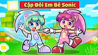 EM BÉ YUMMIE SONIC THÍCH EM BÉ HIHA TRONG MINECRAFT*CẶP ĐÔI SONIC CUTE ⚡️🥰