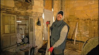 Abandoned House Renovation - Pouring the Slab.