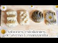 como hacer Jabones exfoliantes de avena y manzanilla paso a paso