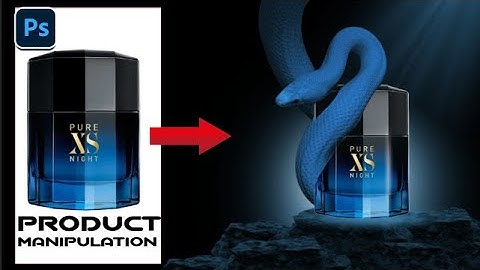 Perfume with Snake Product Manipulation Design Tutorial in Photoshop |  Photoshop Tutorial